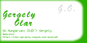 gergely olar business card